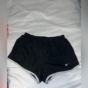 Basic black Nike athletic shorts